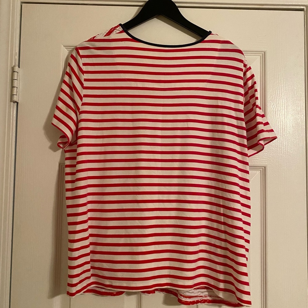 Alfred Dunner Women’s Pullover Top. Nautical. Sailboat. 1X. Lined. Sequins. - Picture 2 of 6